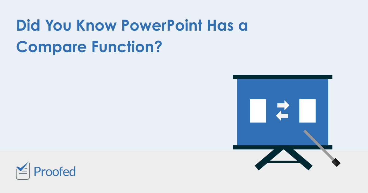 powerpoint compare two presentations