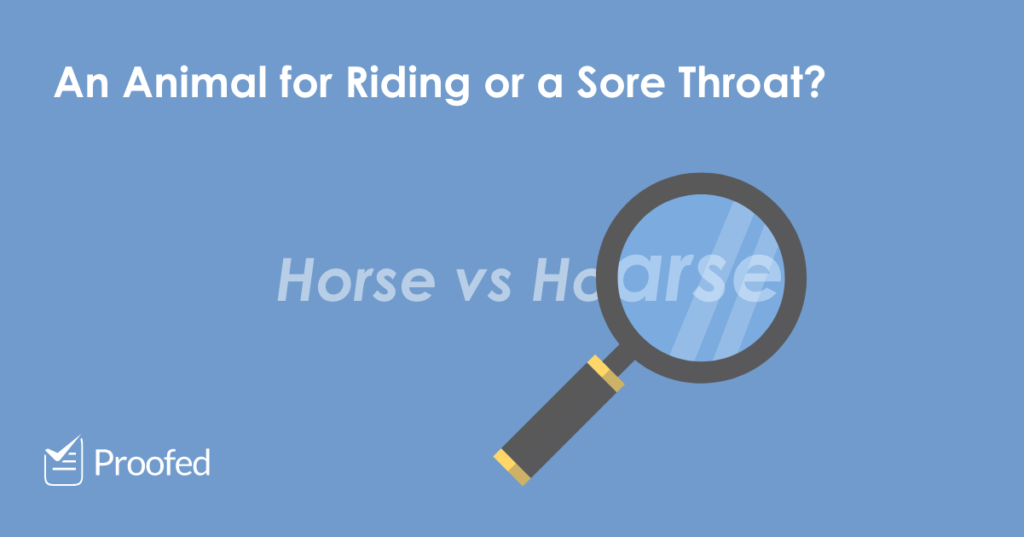 Horse vs. Hoarse