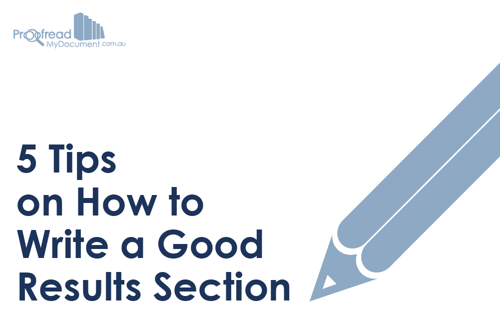 How to Write a Good Results Section