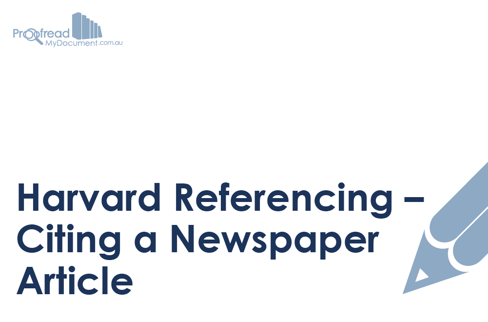 Harvard Referencing - Newspaper Article