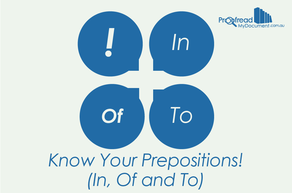 Know Your Prepositions!