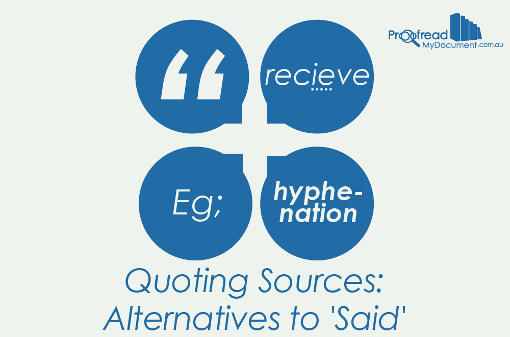 Quoting Sources - Alternatives to 'Said'