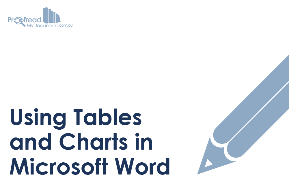 Using Tables and Charts in Microsoft Word
