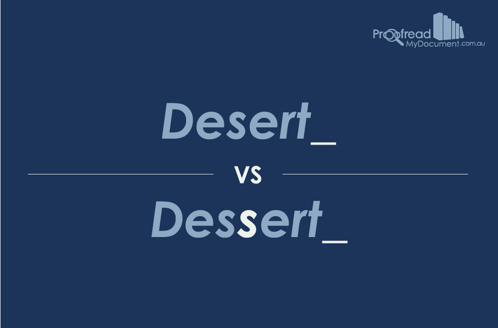 Word Choice - Desert vs. Dessert