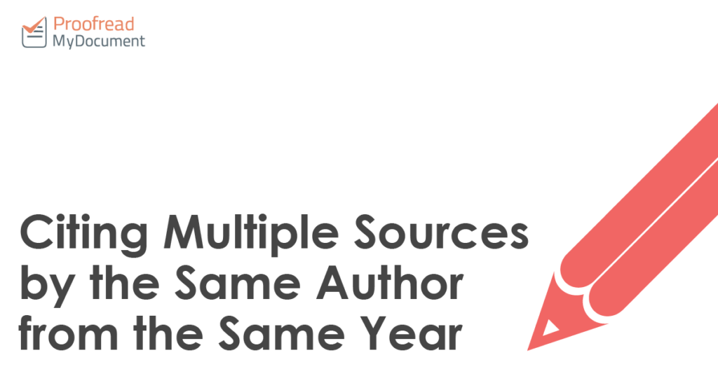 Citing Multiple Sources by the Same Author from the Same Year