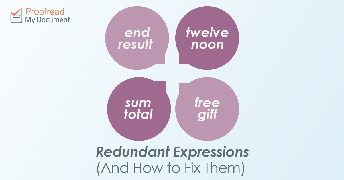 Examples of Cliches and Redundancies to Avoid in Your Writing