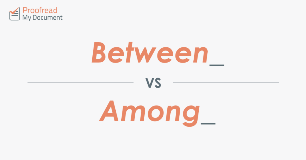 Between vs. Among