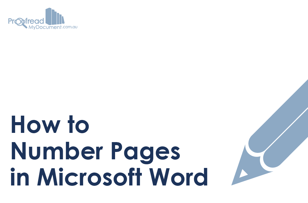 How to Number Pages in Microsoft Word