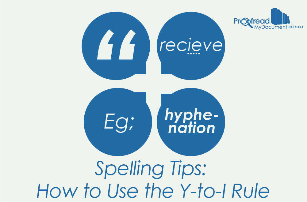 Spelling Tips - How to Use the Y-to-I Rule