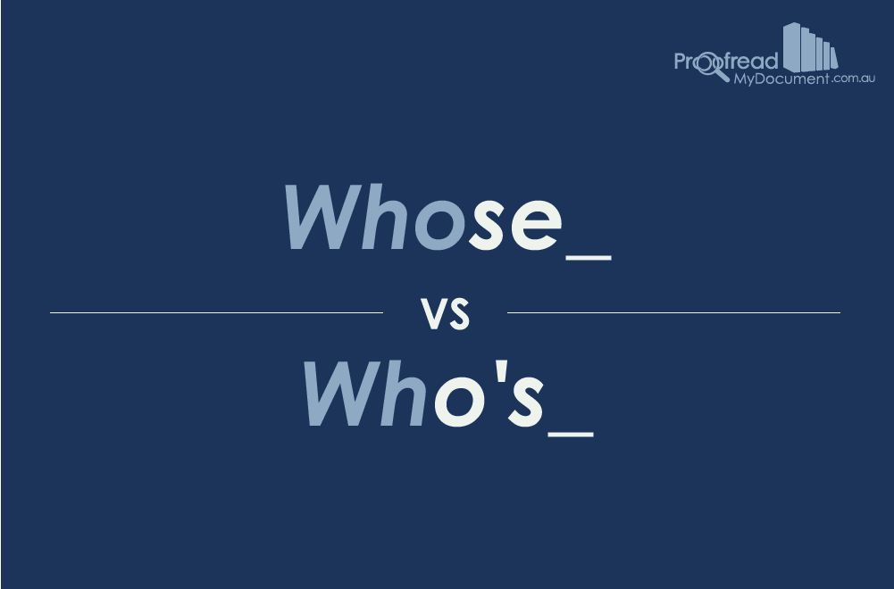 Whose vs Who's