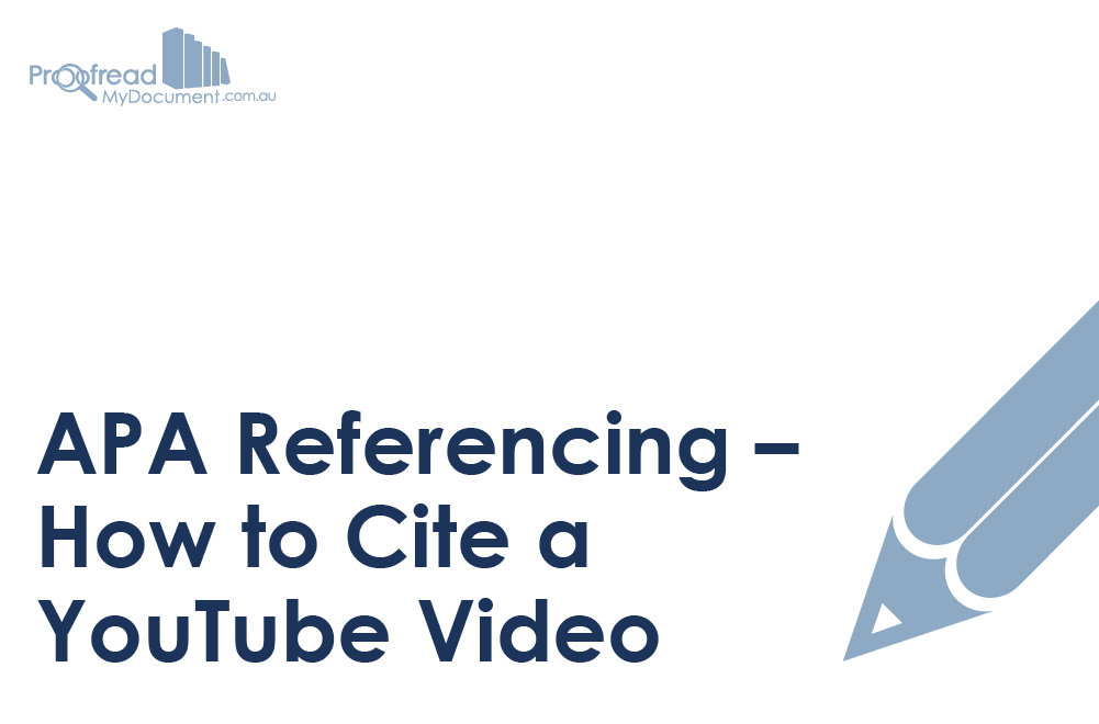 Apa Referencing How To Cite A Youtube Video