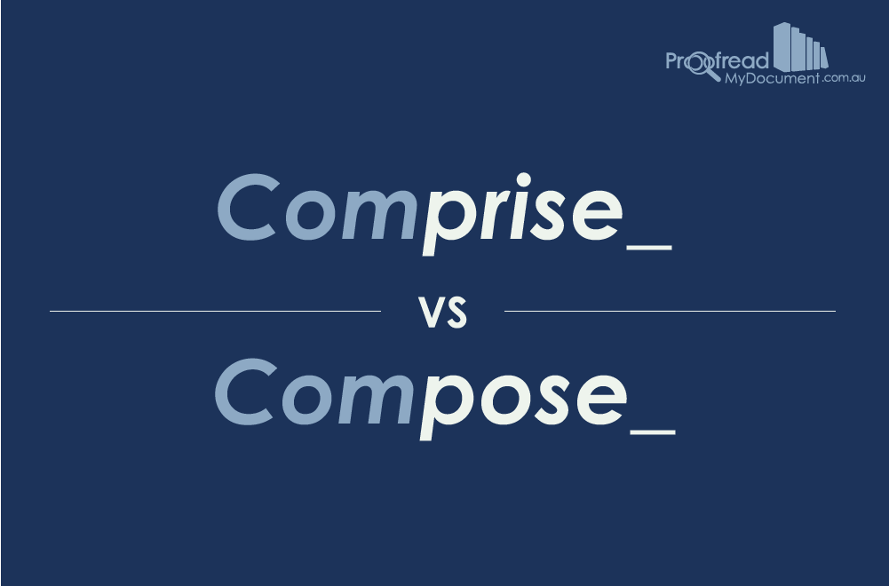 Word Choice - Comprise vs. Compose