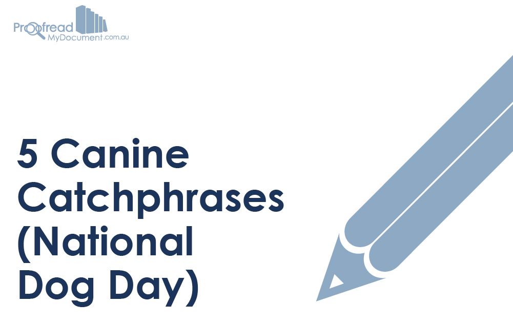 5 Canine Catchphrases (National Dog Day) Proofed’s Writing Tips