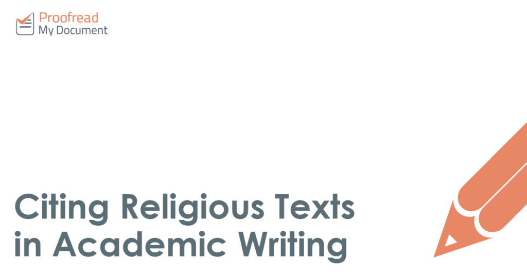 Citing Religious Texts in Academic Writing