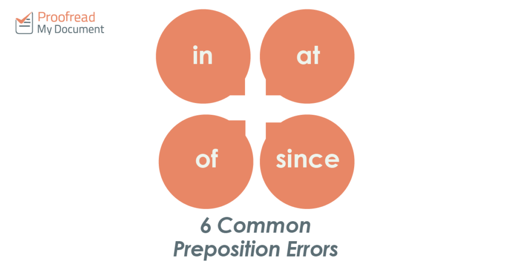 6 Common Preposition Errors