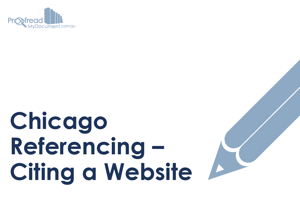 Chicago Referencing – Citing a Website