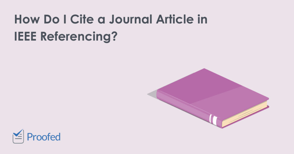 How to Cite a Journal Article in IEEE Referencing