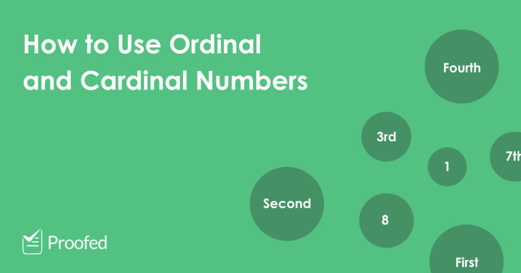 How to Use Ordinal and Cardinal Numbers