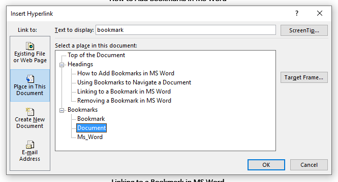 How To Use Bookmarks In Microsoft Word Proofed s Writing Tips