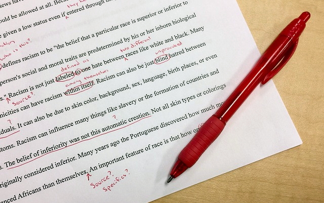 We all have our own red pens, too.