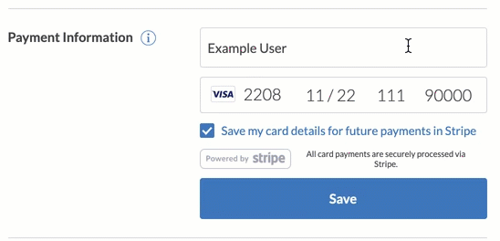 Remove Saved Card Details