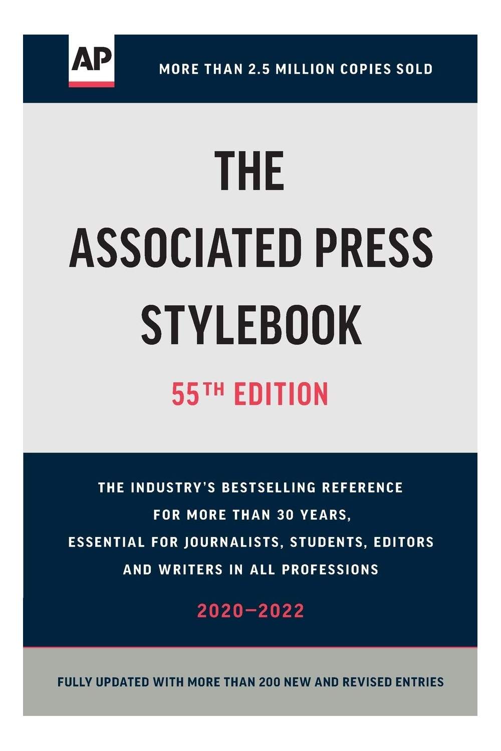 The current AP Stylebook, published by Lorenz Press.