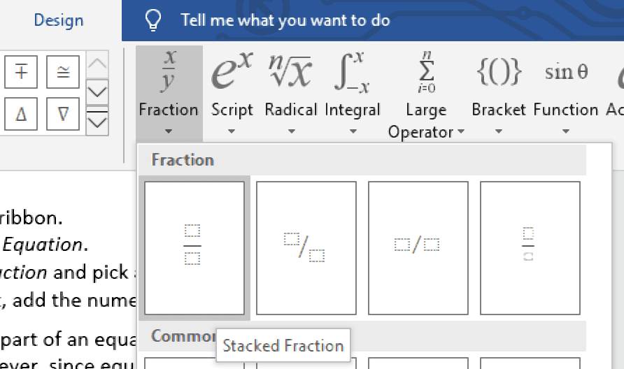 How To Type Fractions In Microsoft Word Proofeds Writing Tips 4904