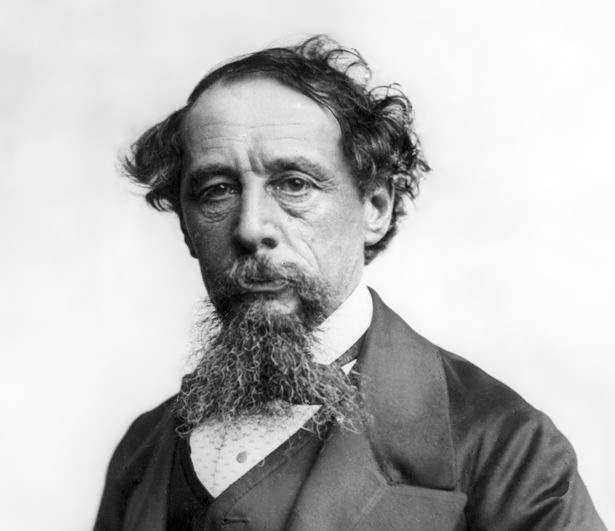 Dickens and his 'charming' moustaches.
