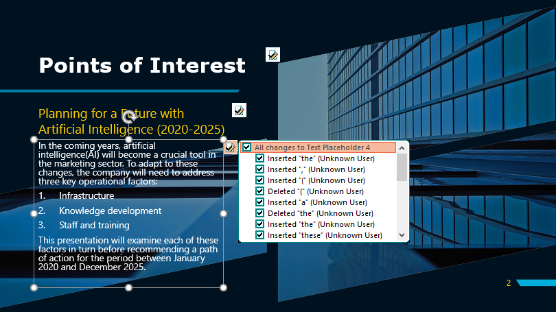 Google Slides Proofreading Example (After Editing)