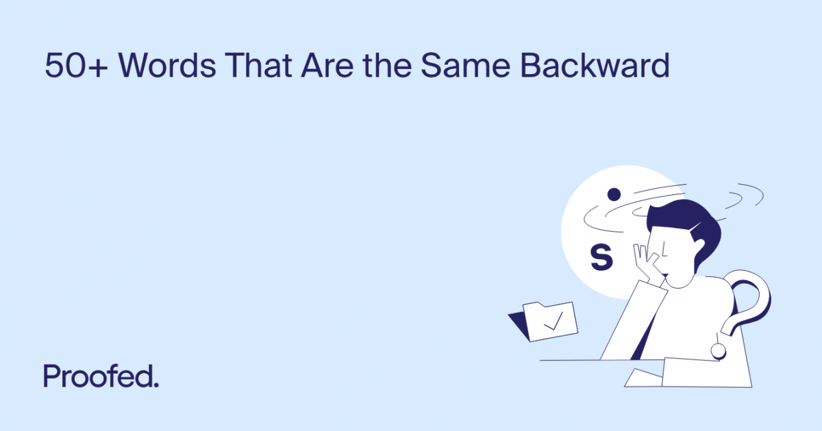 50+ Words That Are the Same Backward