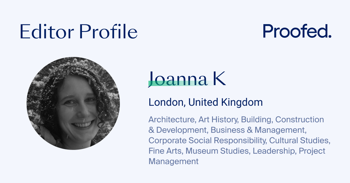 Joanna K Our Editors Proofed