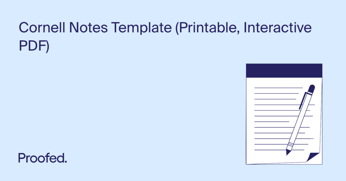 Printable Cornell Color Coded Notes.pdf Cornell Notes Template (Printable, Interactive PDF)