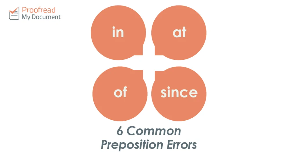 6 Common Preposition Errors