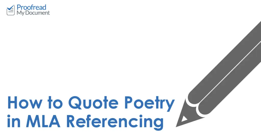 How to Quote Poetry in MLA Referencing