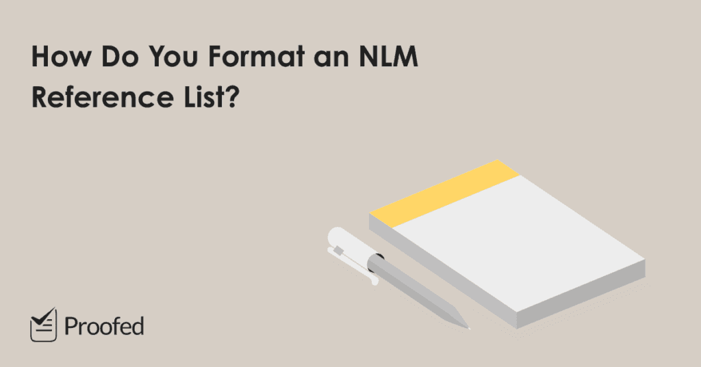 How to Format an NLM Reference List
