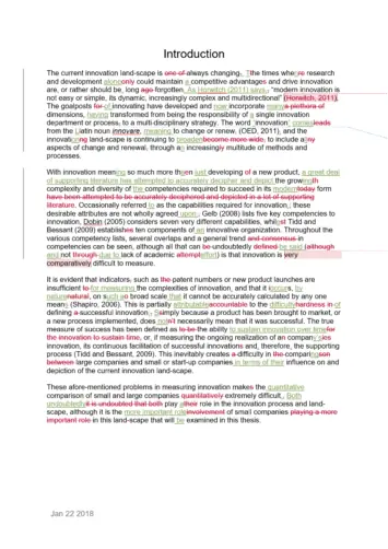 Dissertation Proofreading Example (After Editing)