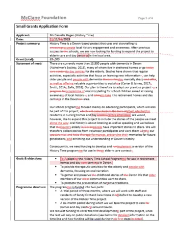 Grant Proposal Proofreading Example UK AUS (After Editing)